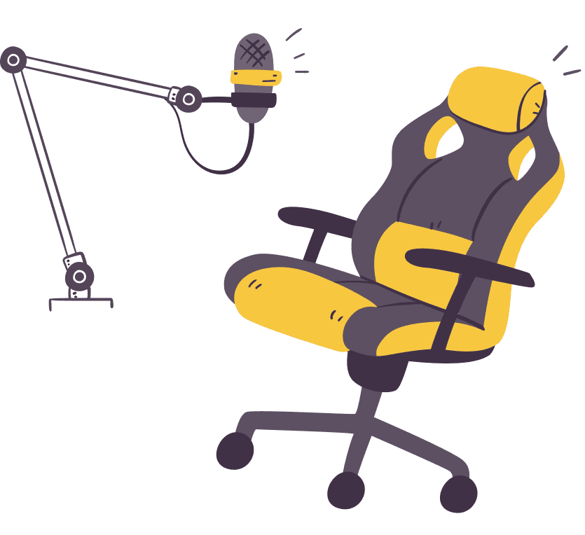 Gaming Chair and Microphone